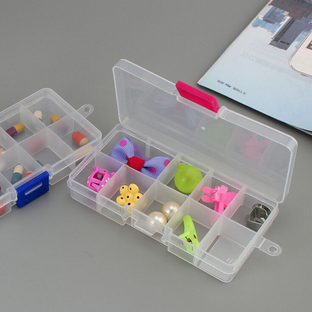 플라스틱 10 슬롯 전자 부품 나사 너트 smd 보석 비즈 보관 상자 수리 도구 상자, CaseCraft 주최자 컨테이너 12.5*6*2cm